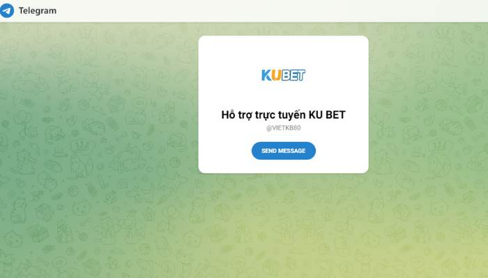 Phương thức hỗ trợ Kubet qua Telegram